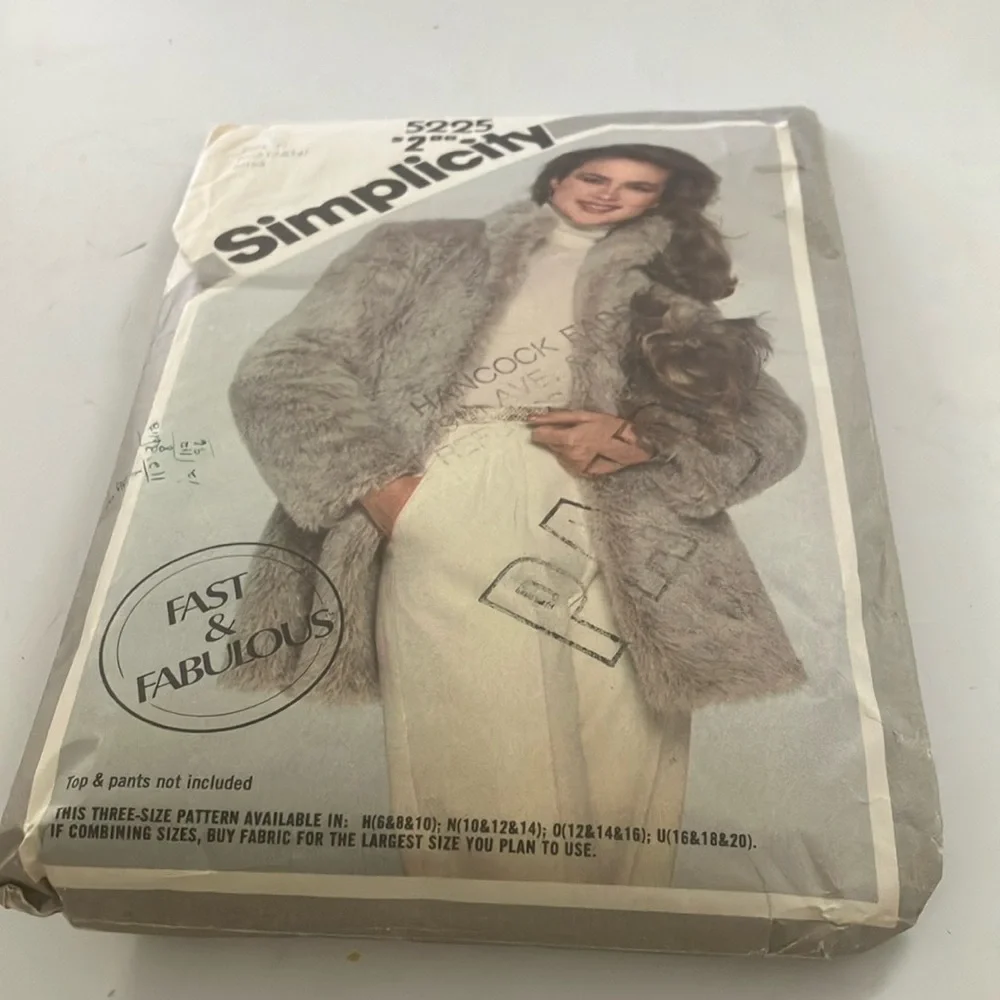 Vintage simplicity pattern